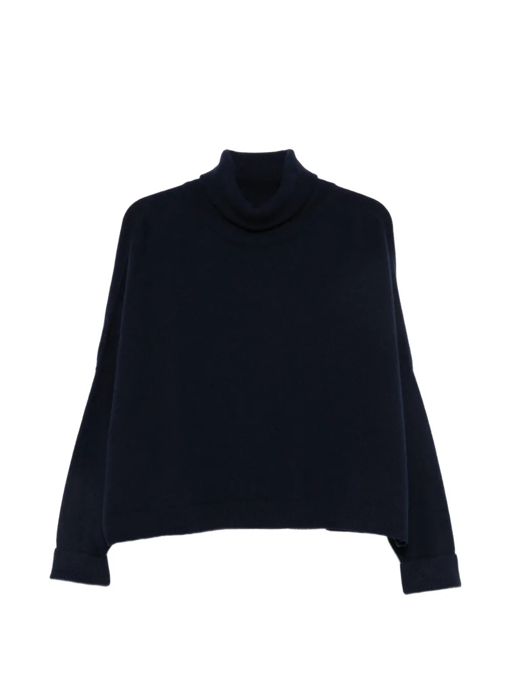 Maglia in Cashmere con Collo Alto e Maniche a Pipistrello