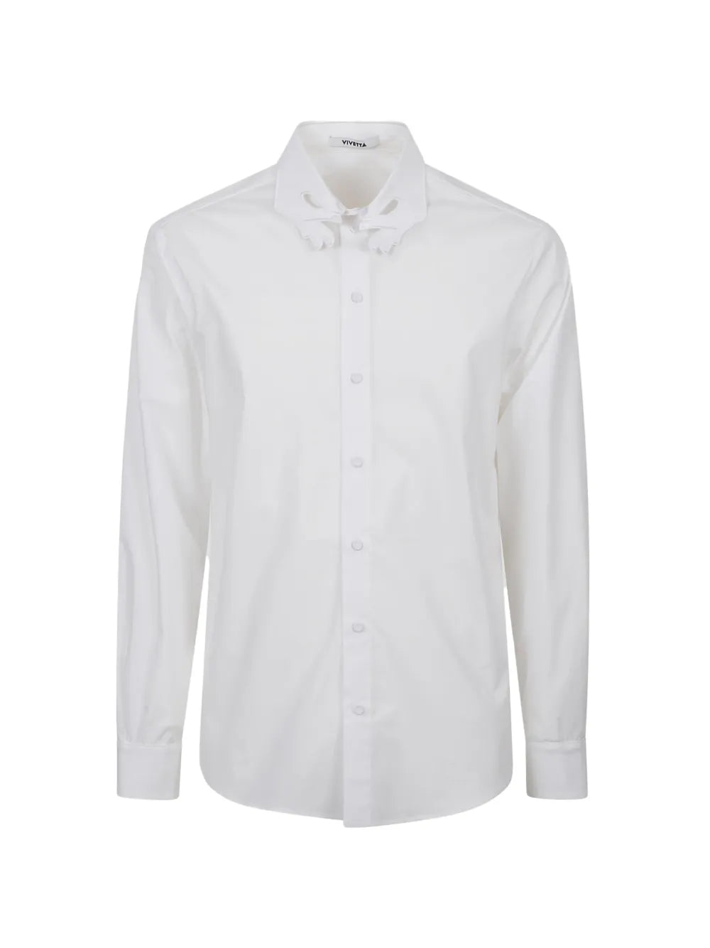 VIVETTA – Camicia Classica con Ricamo Collo a Mani