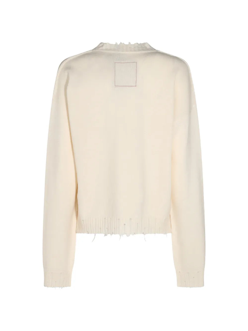 Maglia Iconica in Cashmere con Bordi Sfrangiati