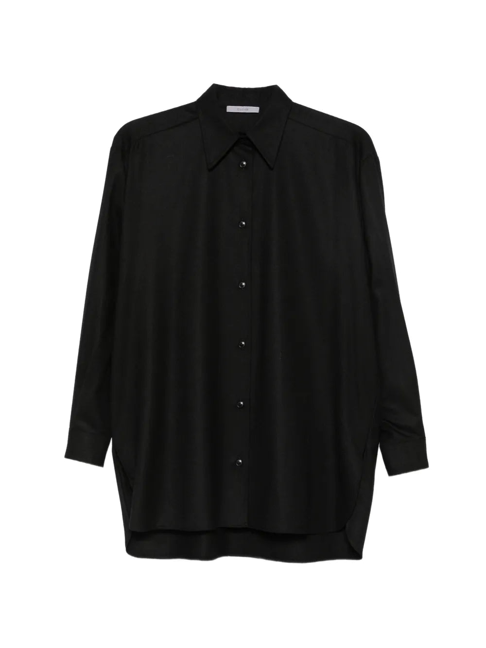 Oversized Camicia in Flanella di Lana