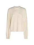 Maglia Iconica in Cashmere con Bordi Sfrangiati