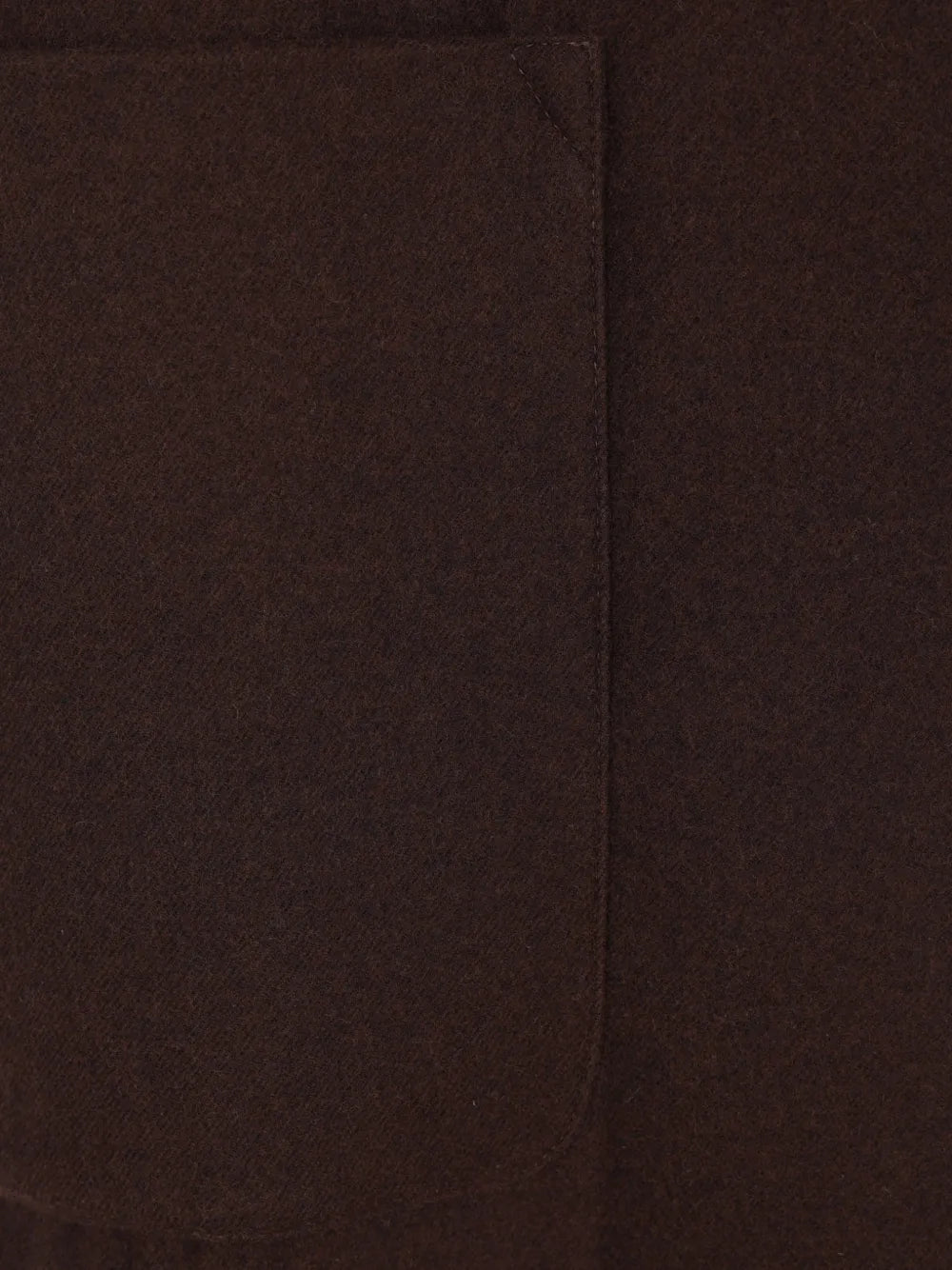 Cappotto Lungo Oversize con Bordo Cimosa in Lana