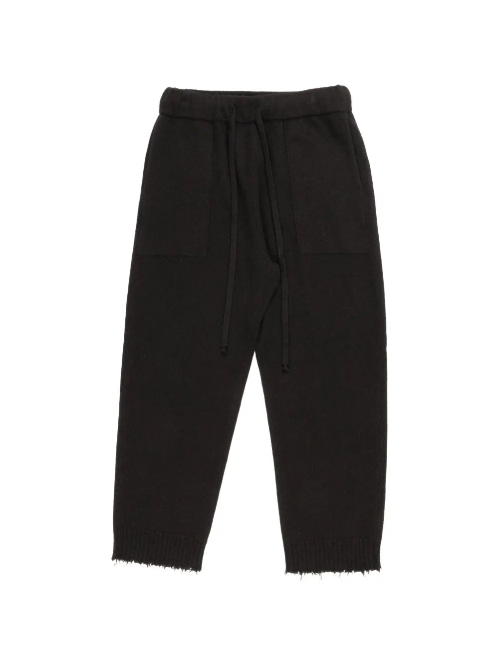 Pantalone Jogger in Cashmere con Fondo Sfrangiato