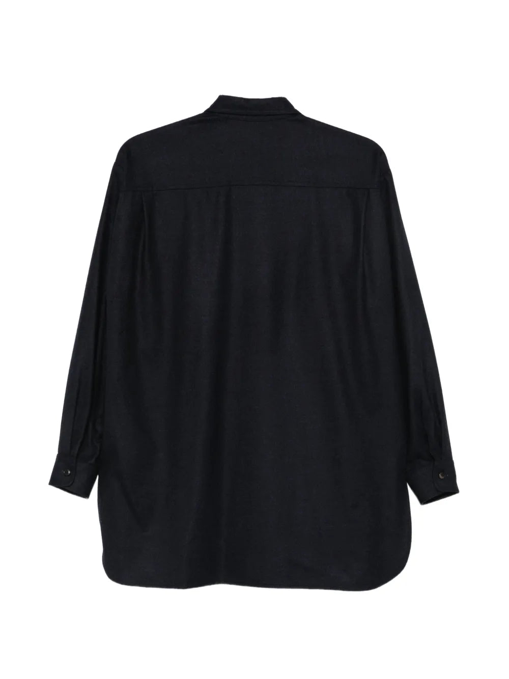 Oversized Camicia in Flanella di Lana