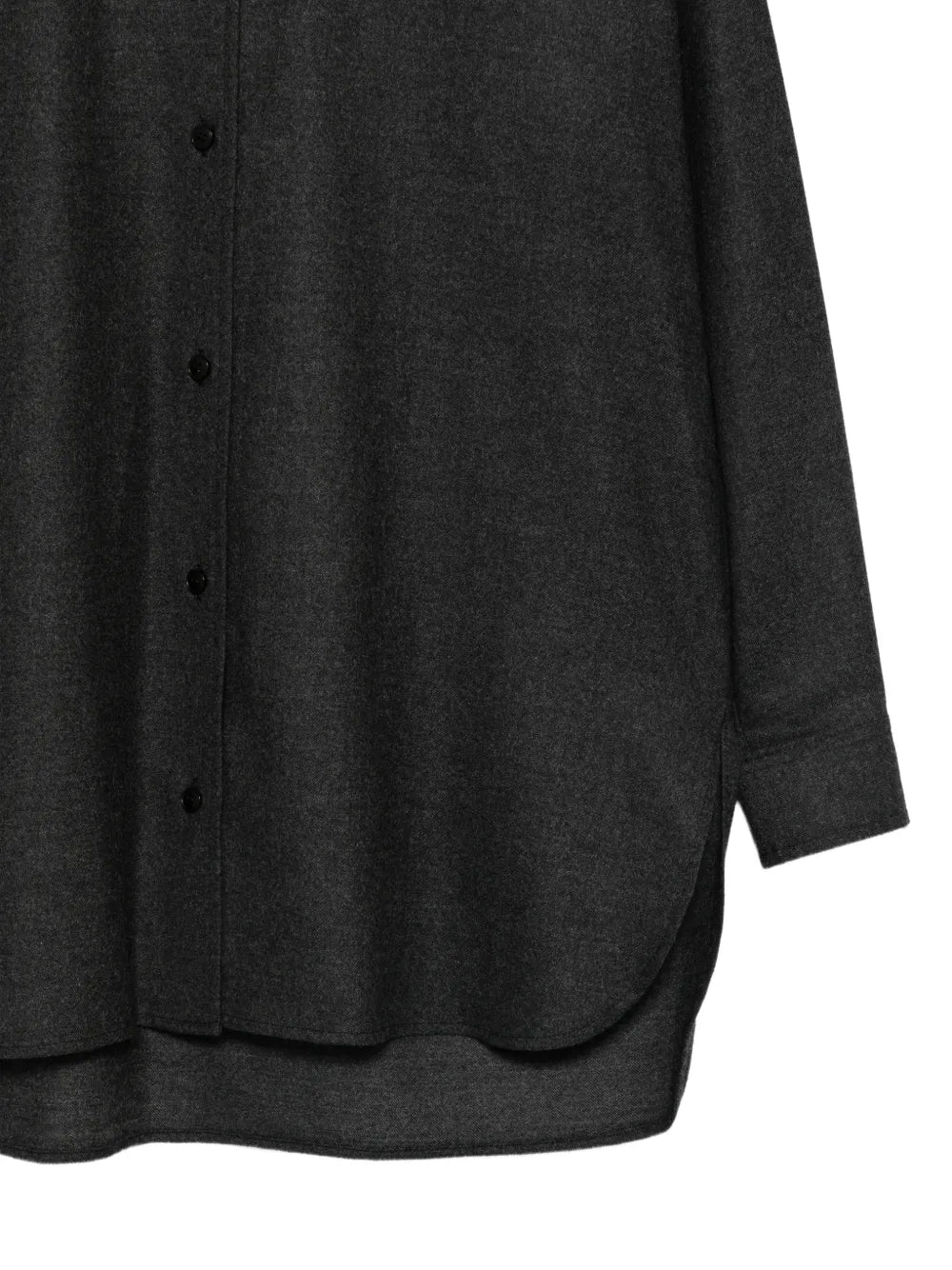 Oversized Camicia in Flanella di Lana