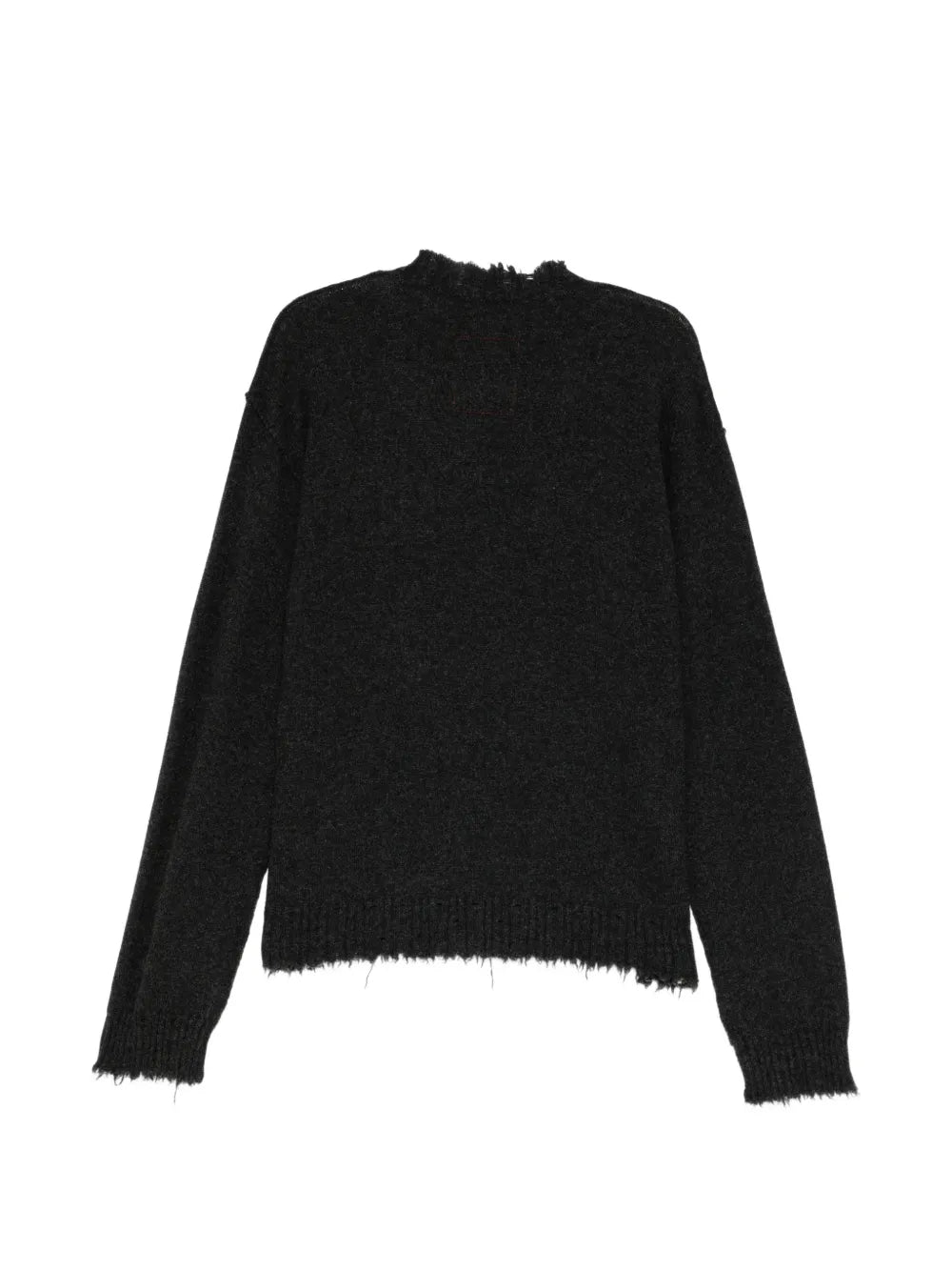 Maglione Girocollo Distressed Oversize in Puro Cashmere
