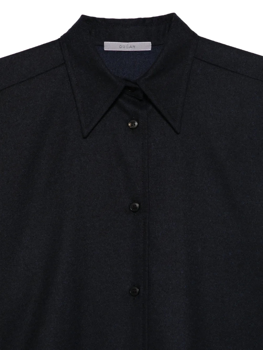 Oversized Camicia in Flanella di Lana