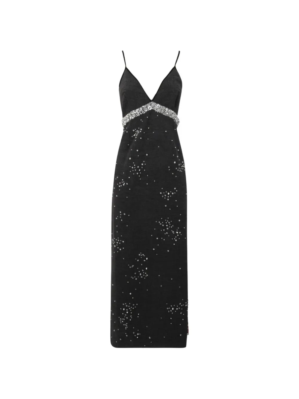 Cocktail Slip Dress Des Femmes con Paillettes e Spacco