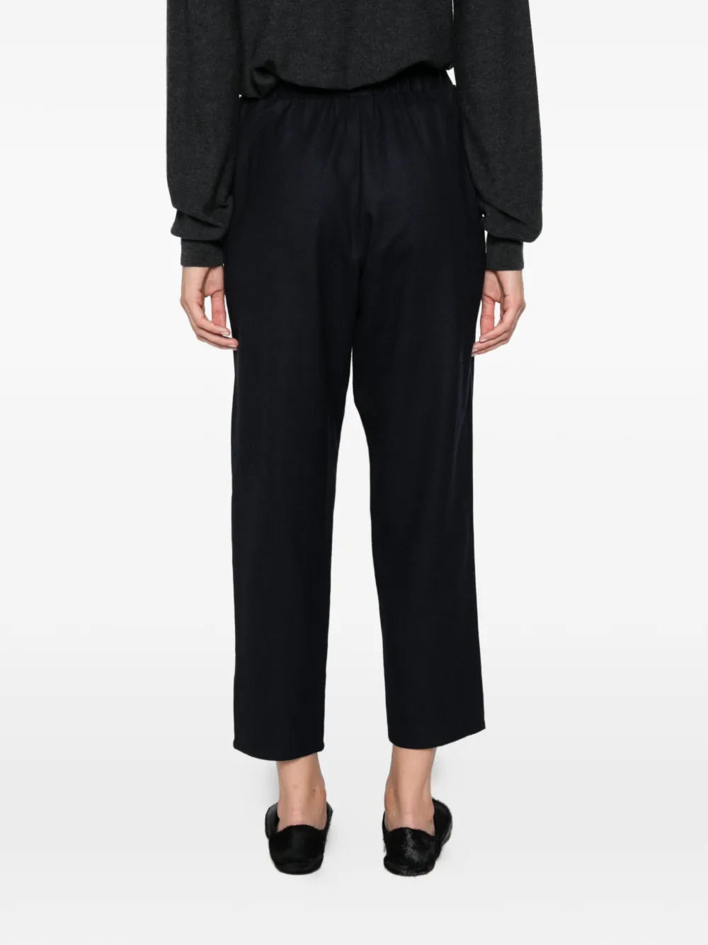 Carrot Pantaloni in Lana con Cavallo Basso