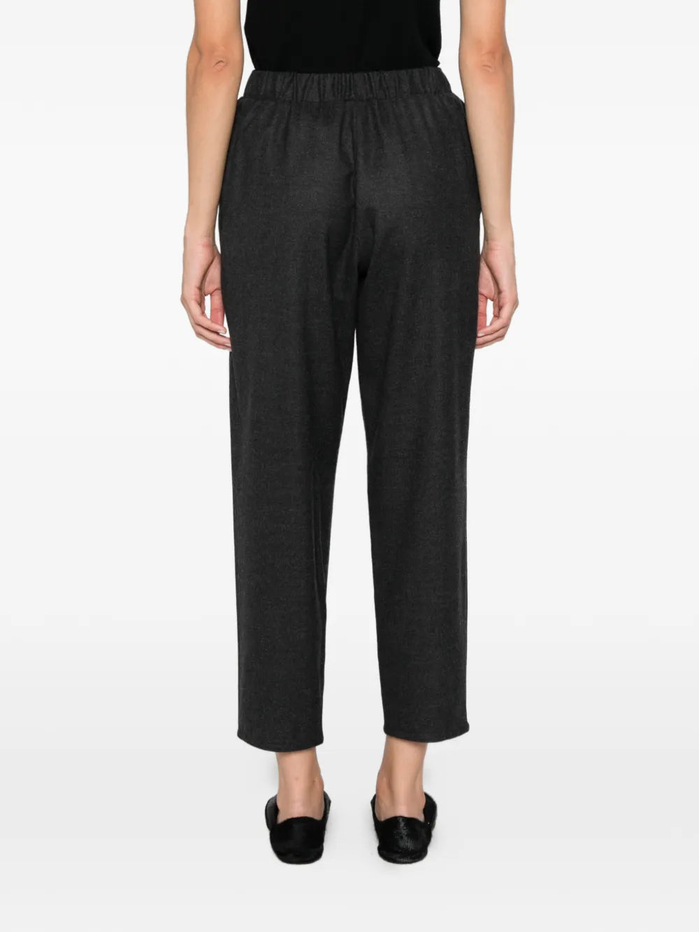 Carrot Pantaloni in Lana con Cavallo Basso