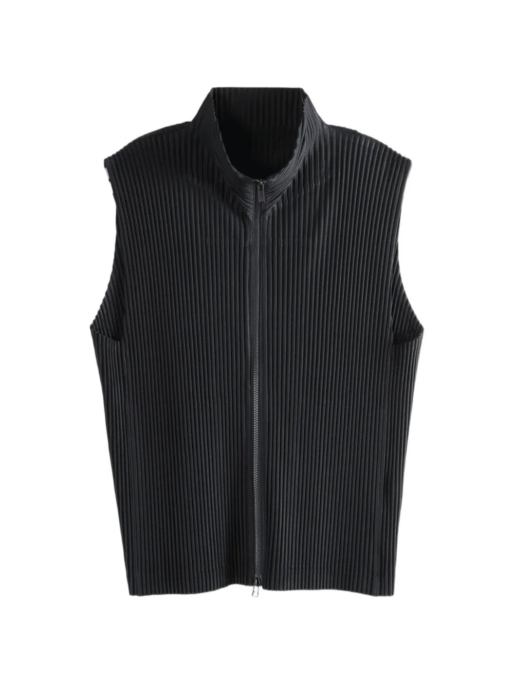 Smanicato con Chiusura a Zip e Collo Rialzato Plissé Homme Plissé Issey Miyake