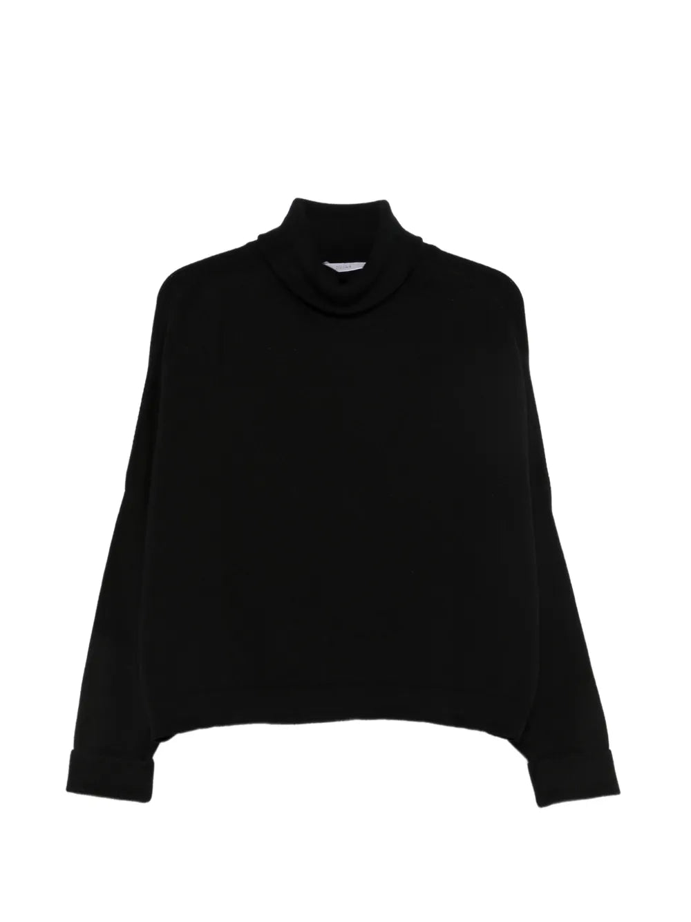 Maglia in Cashmere con Collo Alto e Maniche a Pipistrello