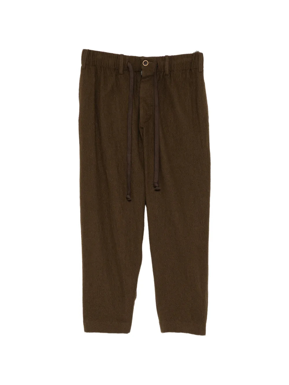 Pantalone Pigiama Iconico in Panno di Lana Vergine Infeltrita