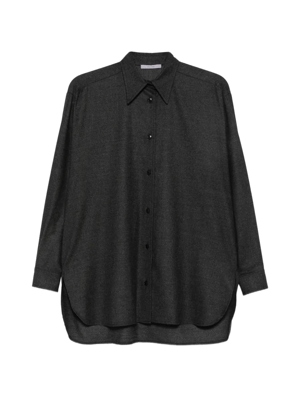 Oversized Camicia in Flanella di Lana