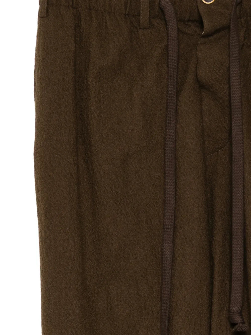 Pantalone Pigiama Iconico in Panno di Lana Vergine Infeltrita