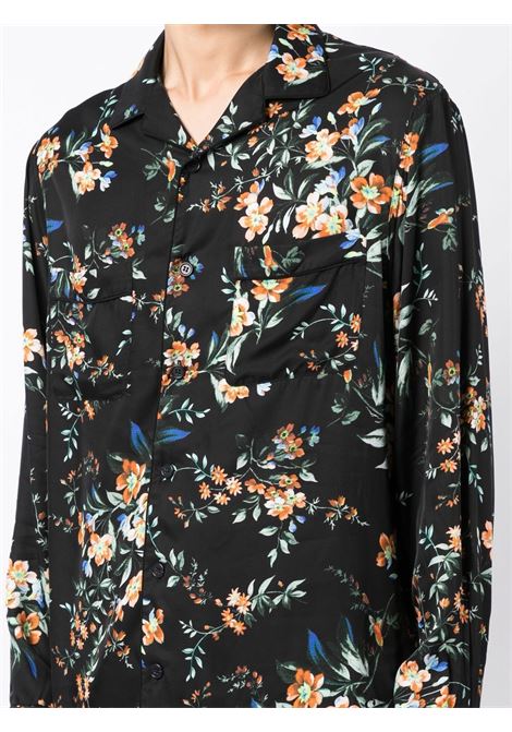camicia con stampa floreale ERDEM | Camicia | 501MKBTBLACK