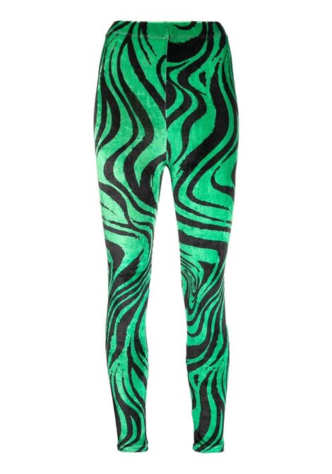 leggins in velluto stampato