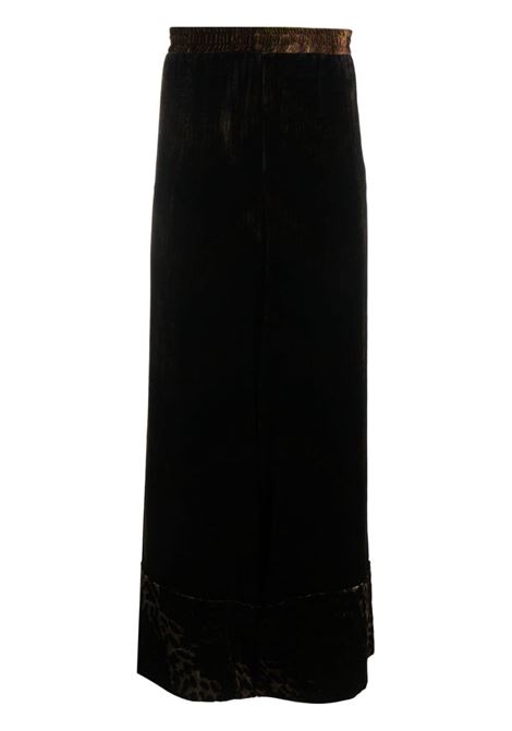 pantalone palazzo in velluto