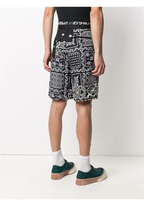 Shorts con stampa e cintura SACAI | Shorts | 21-02473M005