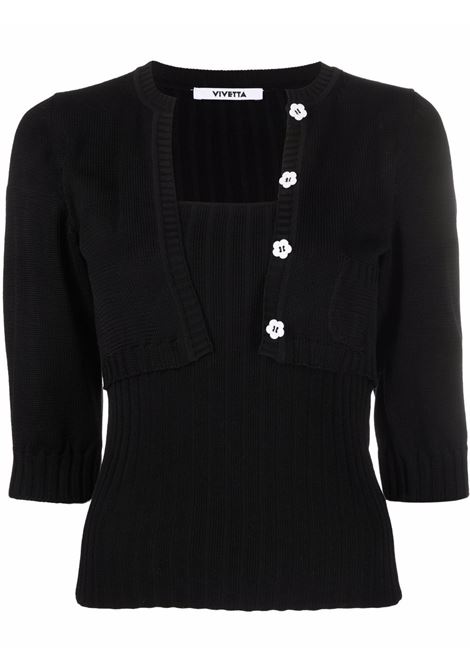 maglia con effetto twin-set VIVETTA | Maglia | A004V7019000