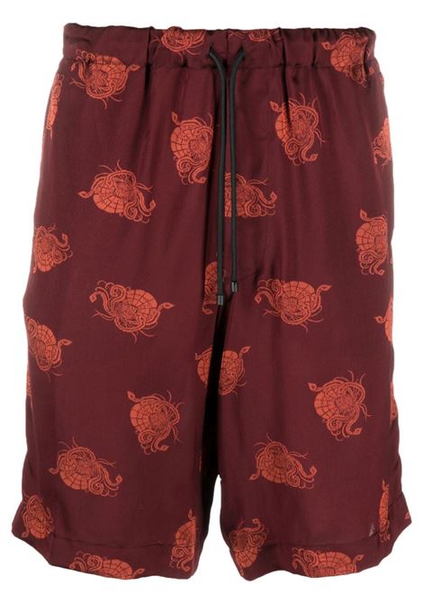 shorts in tessuto jaquard