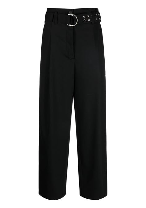 pantalone vita alta con cintura