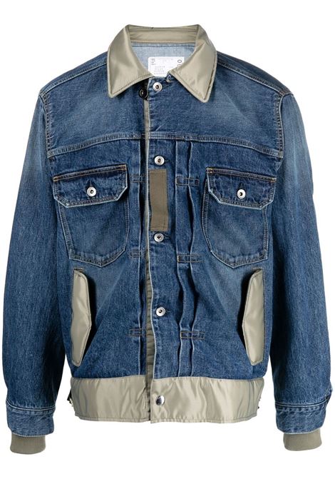 giubbotto in denim e nylon SACAI | Giacca | 23-03000M401