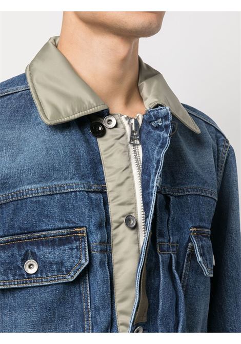 giubbotto in denim e nylon SACAI | Giacca | 23-03000M401