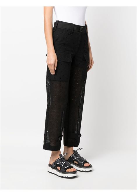 broderie anglaise cargo pants SACAI | Pants | 23-06554001