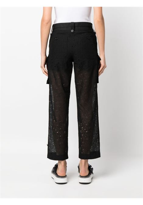 broderie anglaise cargo pants SACAI | Pants | 23-06554001